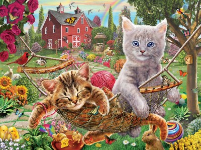 SunsOut 1000 - Adrian Chesterman - Cats on the Farm