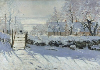 Grafika 1000 - Claude Monet : The magpie, 1868-1869 ( Sroka, 1868-1869)