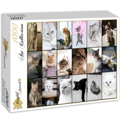 Grafika 1000 - Collage - Cats 2 (Koty)