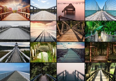 Grafika 1000 - Collage - Bridges (Mosty)