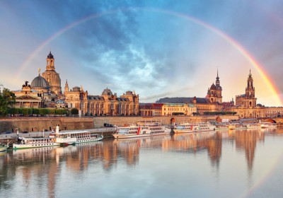Grafika 1000 - Deutschland Edition - Skyline Dresden Old Town (Panorama Drezna, Stare Miasto)