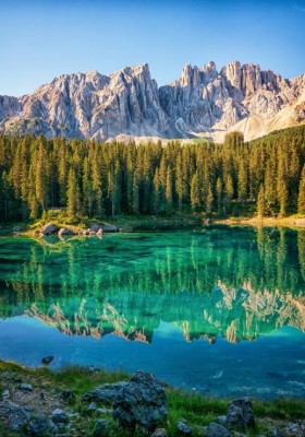 Grafika 1000 - Dolomites, Italy (Dolomity, Włochy)