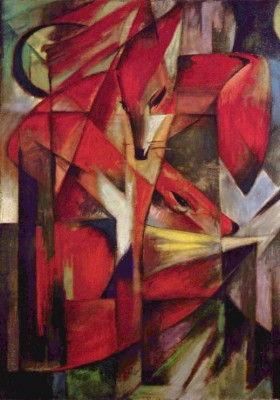 Grafika 1000 - Franz Marc : Foxes, 1913 (Lisy)