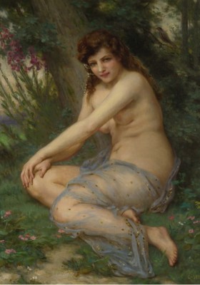 Grafika 1000 - Guillaume Seignac : The Nymph of the Forest (Leśna Nimfa)