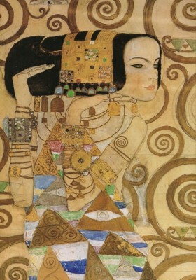 Grafika 1000 - Gustav Klimt : The wait (detail) 1905-1909