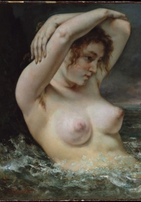 Grafika 1000 - Gustave Courbet: The Woman in the Waves, 1868 (Kobieta w falach)