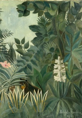 Grafika 1000 - Henri Rousseau : The Equatorial Jungle, 1909 (Dżungla Równikowa)