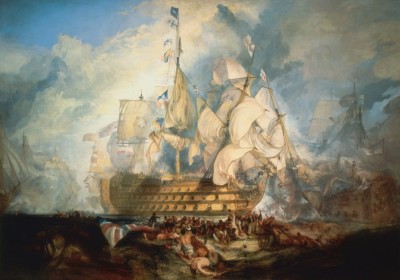 Grafika 1000 - J. M. W. Turner : The Battle of Trafalgar, 1822 (Bitwa o Trafalgar)