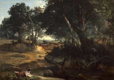 Grafika 1000 - Jean-Baptiste-Camille Corot : Forest of Fontainebleau, 1834 (Las Fontainebleau)