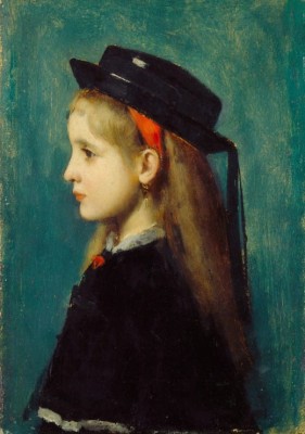 Grafika 1000 - Jean-Jacques Henner : Alsatian girl, 1873 (Alzacka dziewczyna)
