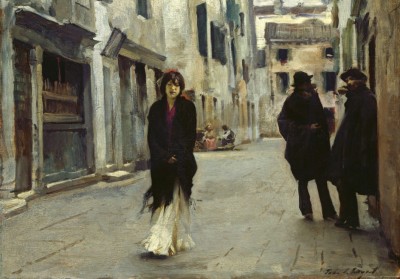 Grafika 1000 - John Singer Sargent : Street in Venice, 1882 (Ulica w Wenecji)