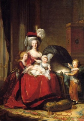 Grafika 1000 - Louise-Elisabeth Vigee le Brun : Marie Antoinette and her children, 1787 (Marie Antoinette i jej dzieci)