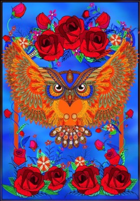 Grafika 1000 - Owl & Roses