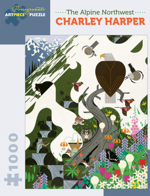 Pomegranate 1000 - Charley Harper - The Alpine Northwest