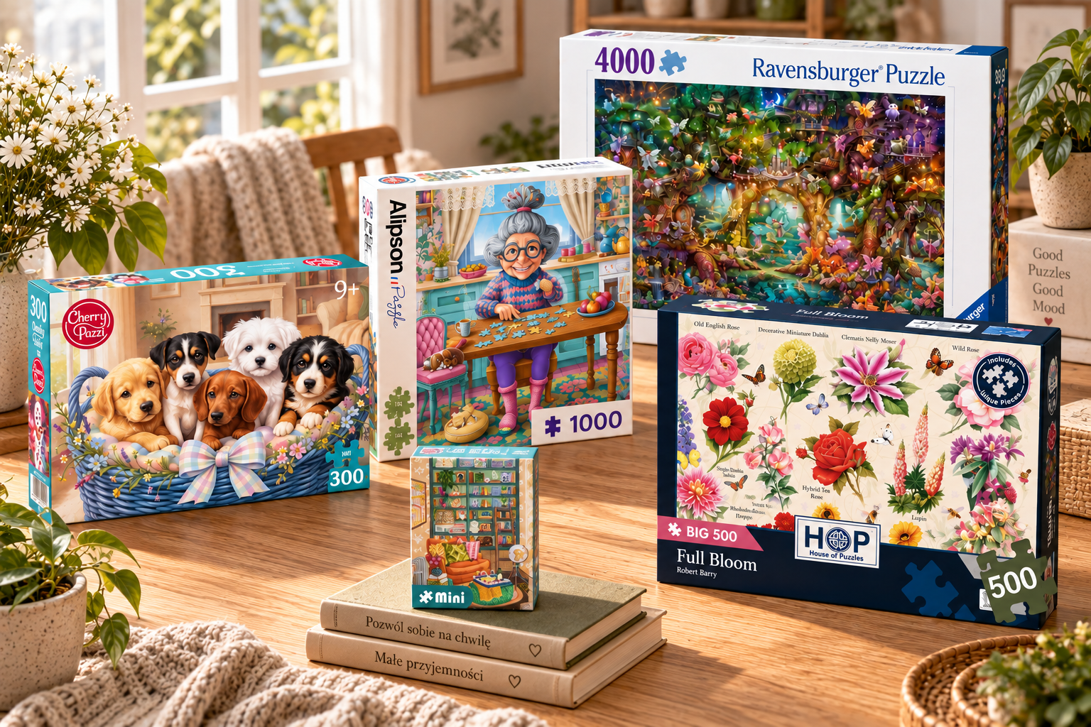 Jak wybrać puzzle? Liczba elementów, poziom trudności i rozmiar